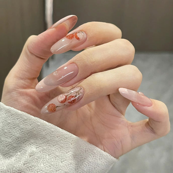 12 Sizes-24 Pcs Press On Nails MY075