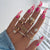 12 Sizes-24 Pcs Press On Nails W031