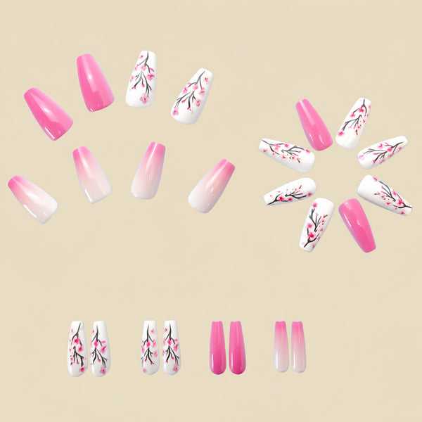 12 Sizes-24 Pcs Press On Nails Y546