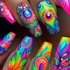 12 Sizes-24 Pcs Press On Nails Y456