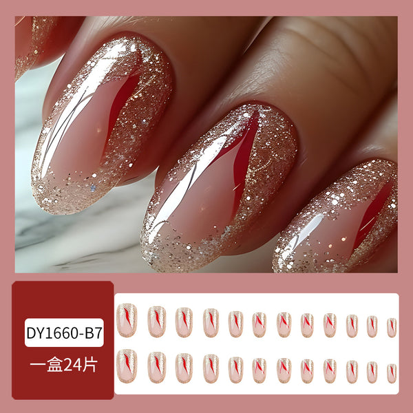 12 Sizes-24 PcsPress On Nails DY1660-B7
