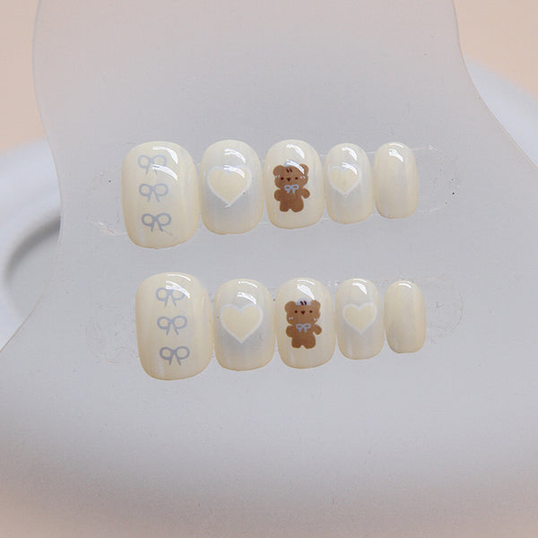 12 Sizes-24 Pcs Press On Nails K020