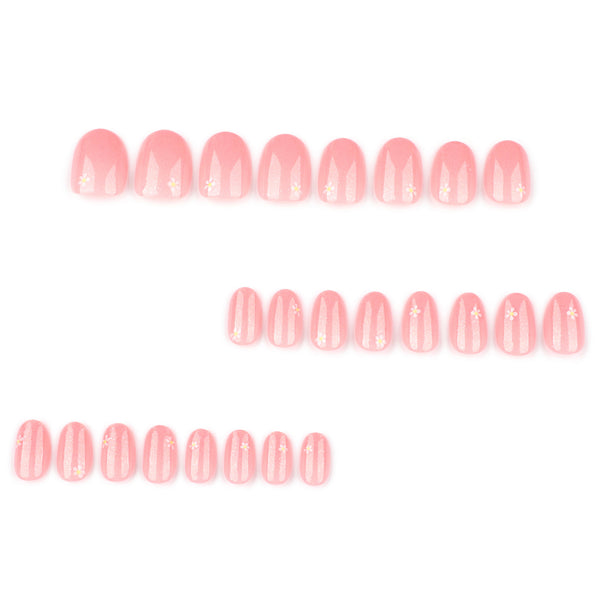 12 Sizes-24 Pcs Press On Nails JP3901