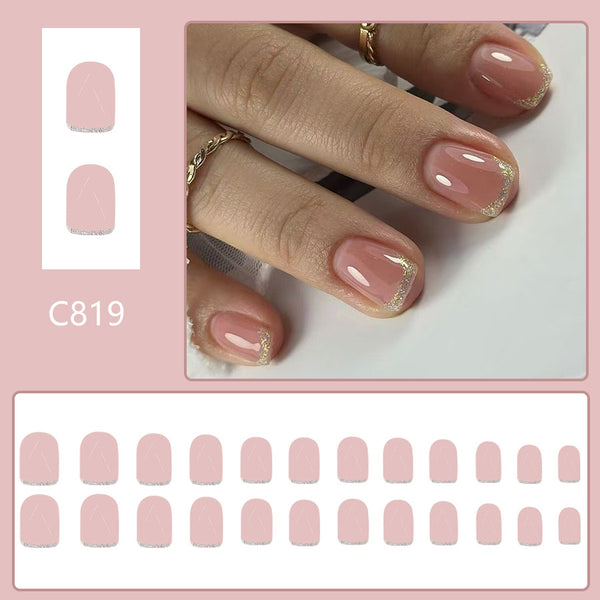 12 Sizes-24 PcsPress On Nails C819