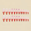 12 Sizes-24 Pcs Press On Nails Y1813