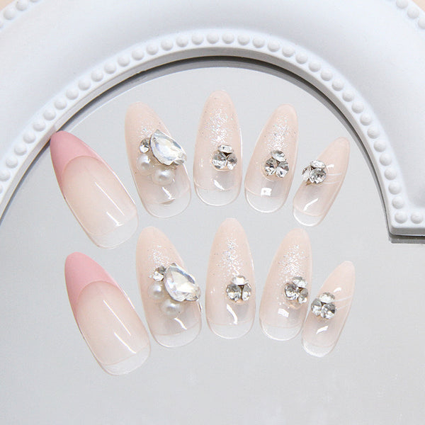 12 Sizes-24 Pcs Press On Nails Z1045