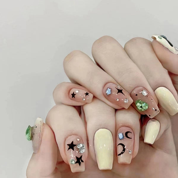 12 Sizes-24 Pcs Press On Nails Z824