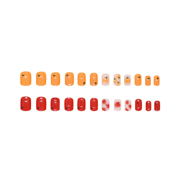 12 Sizes-24 Pcs Press On Nails Z853