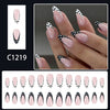12 Sizes-24 Pcs Press On Nails C1219