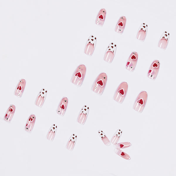 12 Sizes-24 Pcs Press On Nails JP1059