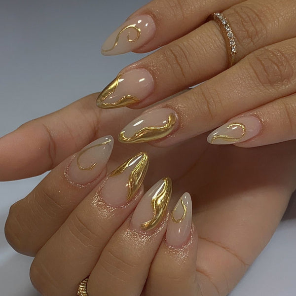 12 Sizes-24 Pcs Press On Nails JP3721