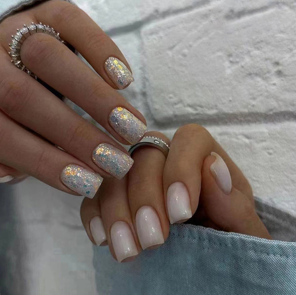 12 Sizes-24 Pcs Press On Nails W1309