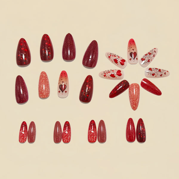 12 Sizes-24 Pcs Press On Nails Y1734