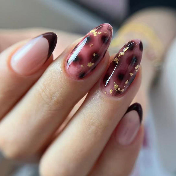 12 Sizes-24 Pcs Press On Nails C1415