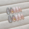 12 Sizes-24 Pcs Press On Nails Z906