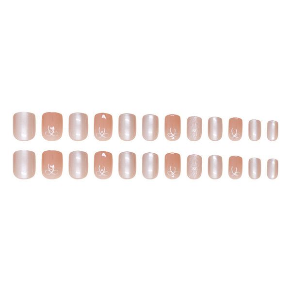 12 Sizes-24 Pcs Press On Nails W1745