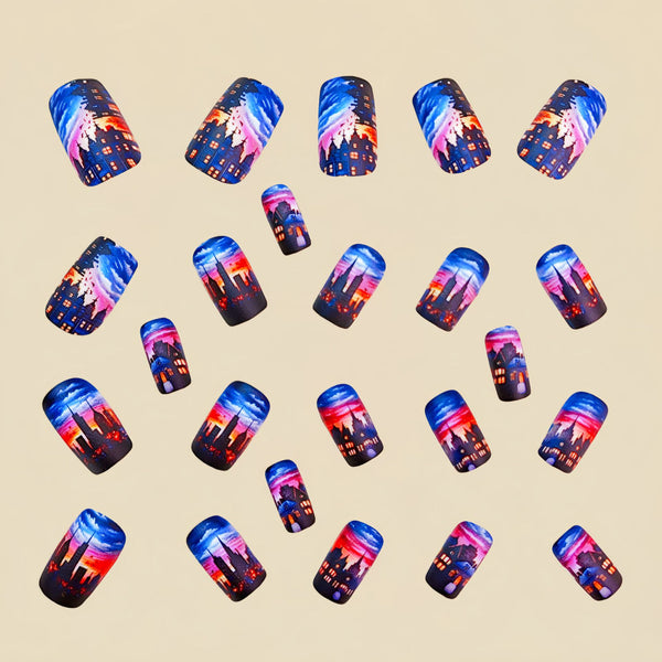 12 Sizes-24 Pcs Press On Nails Y811