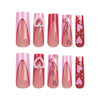 12 Sizes-24 Pcs Press On Nails JP3054