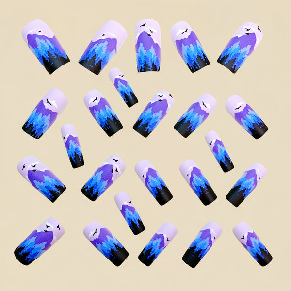 12 Sizes-24 Pcs Press On Nails Y957
