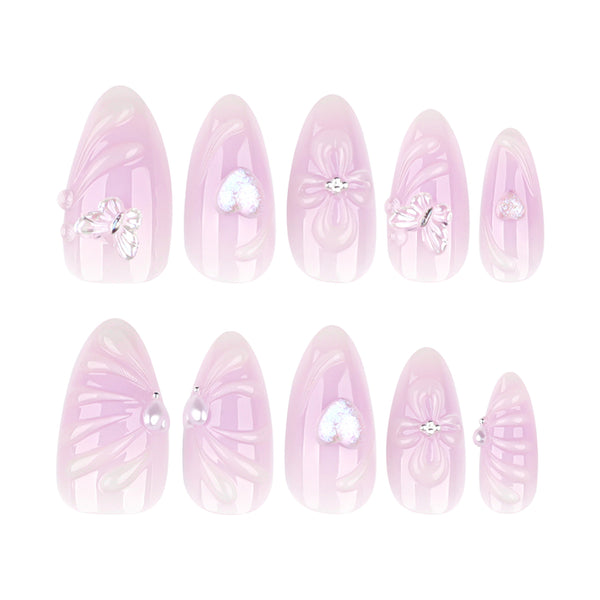 12 Sizes-24 Pcs Press On Nails JP4219