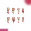 12 Sizes-24 Pcs Press On Nails C1441