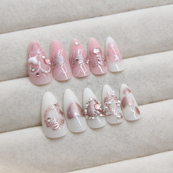 12 Sizes-24 Pcs Press On Nails Z936