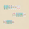 12 Sizes-24 Pcs Press On Nails Y930