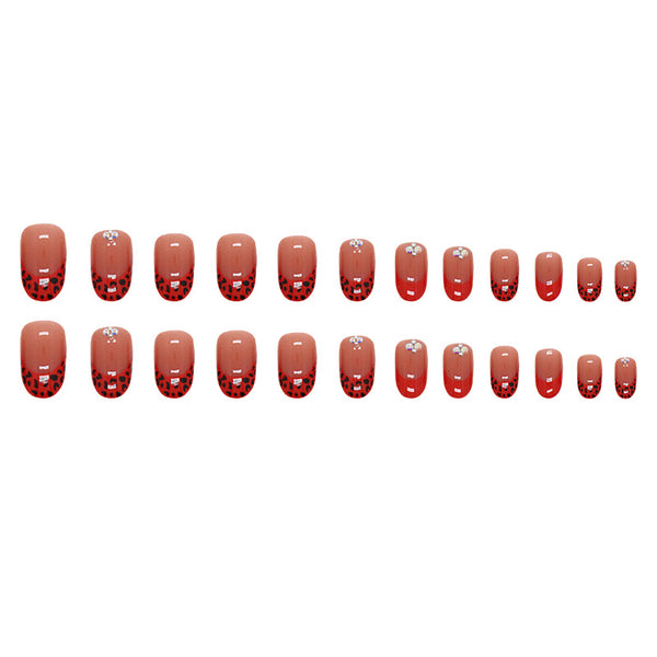 12 Sizes-24 Pcs Press On Nails Z745
