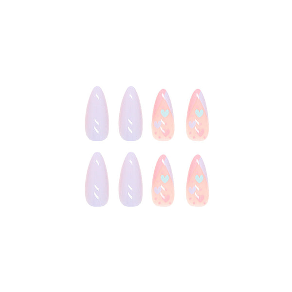 12 Sizes-24 Pcs Press On Nails W075