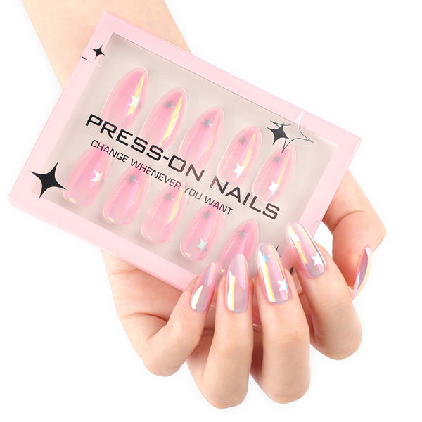 Glamhalo Premiere 30pcs Press On Nails – Eco-Friendly Perfect Fit - GD54