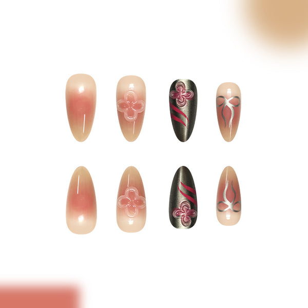 12 Sizes-24 Pcs Press On Nails C1628