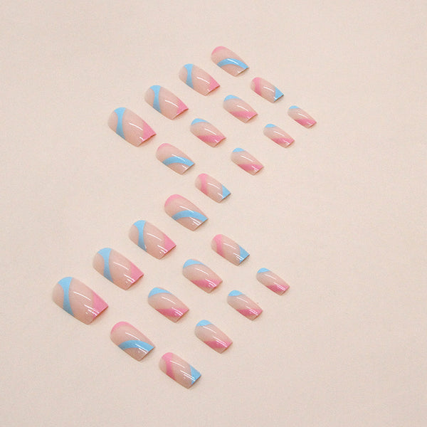 12 Sizes-24 Pcs Press On Nails W1055