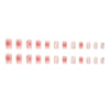 12 Sizes-24 Pcs Press On Nails Z488