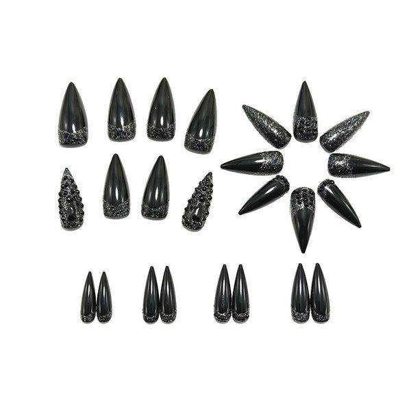 12 Sizes-24 Pcs Press On Nails Y1856