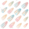 12 Sizes-24 Pcs Press On Nails JP3386