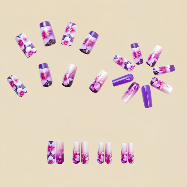 12 Sizes-24 Pcs Press On Nails Y719