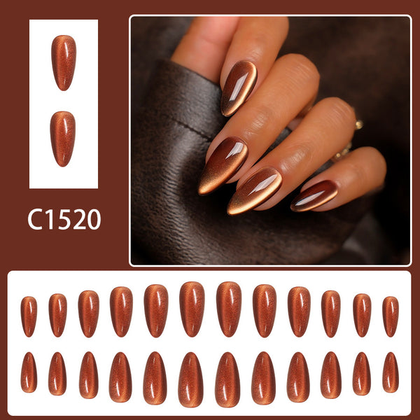 12 Sizes-24 Pcs Press On Nails C1520