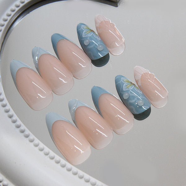 12 Sizes-24 Pcs Press On Nails Z896
