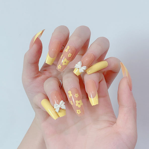 12 Sizes-24 Pcs Press On Nails JP1165