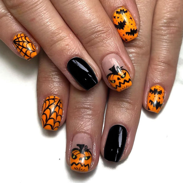12 Sizes-24 Pcs Press On Nails C516