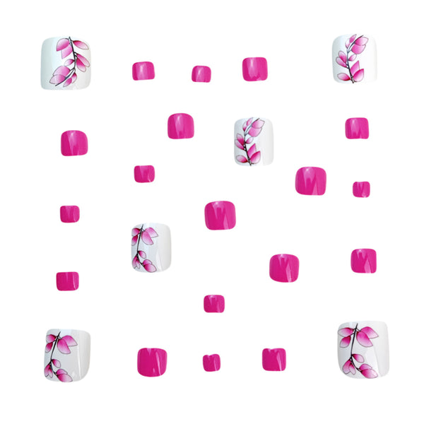 12 Sizes-24 Pcs Press On Nails Y1036