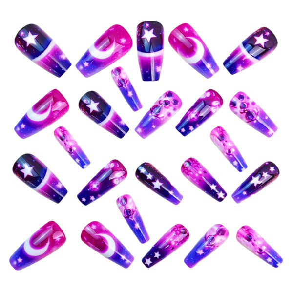 12 Sizes-24 Pcs Press On Nails Y1797