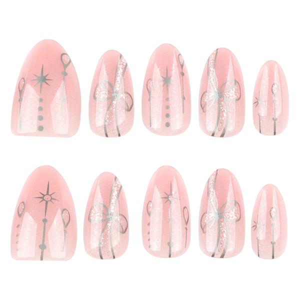 12 Sizes-24 Pcs Press On Nails JP3989