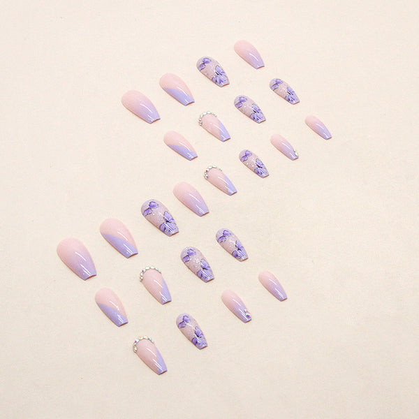 12 Sizes-24 Pcs Press On Nails Z560