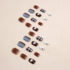 12 Sizes-24 Pcs Press On Nails R821