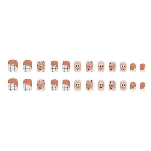 12 Sizes-24 Pcs Press On Nails R832