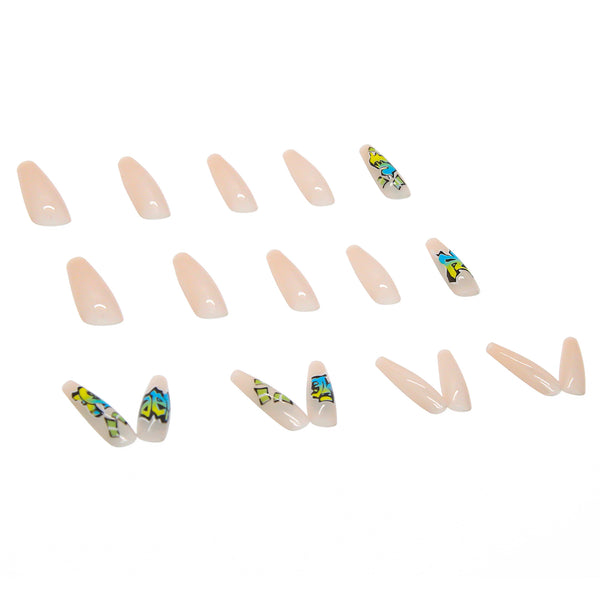 12 Sizes-24 Pcs Press On Nails W065