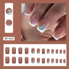 12 Sizes-24 Pcs Press On Nails W1468