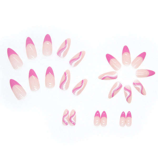 12 Sizes-24 Pcs Press On Nails W205