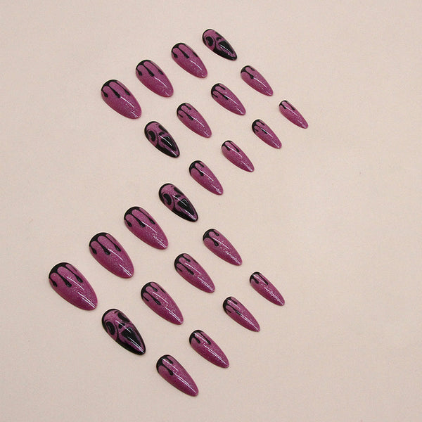 12 Sizes-24 Pcs Press On Nails W1278